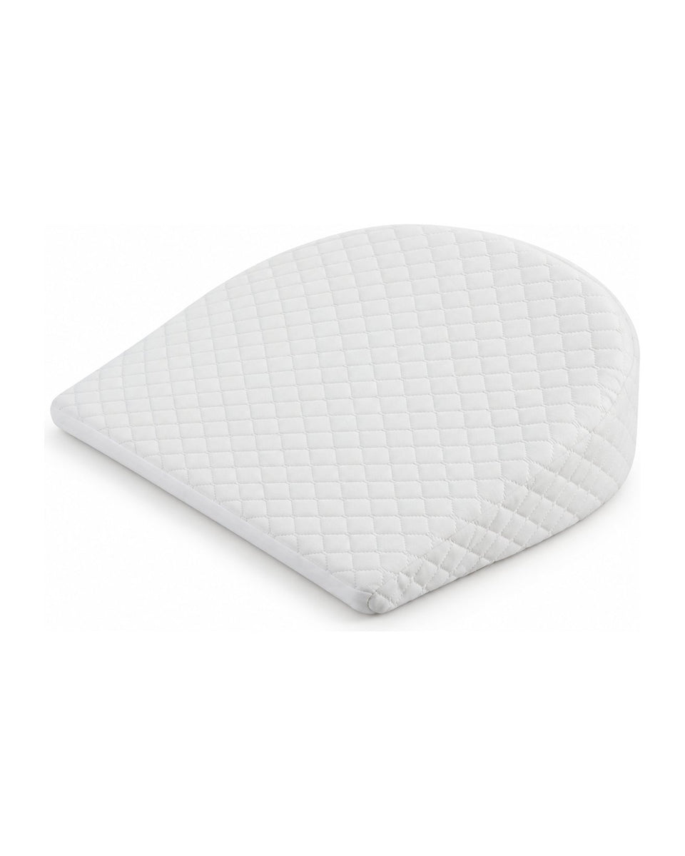 White memory foam pregnancy wedge pillow (AI-generated product image)