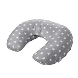Grey nursing pillow with white stars