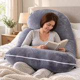 Sitting up in bed against the G Cloud, its shorter leg across the lap