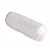 White 4 ft hollowfibre bolster pregnancy body pillow on a white background