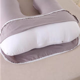 Removable zip cover of the U shaped pregnancy pillow