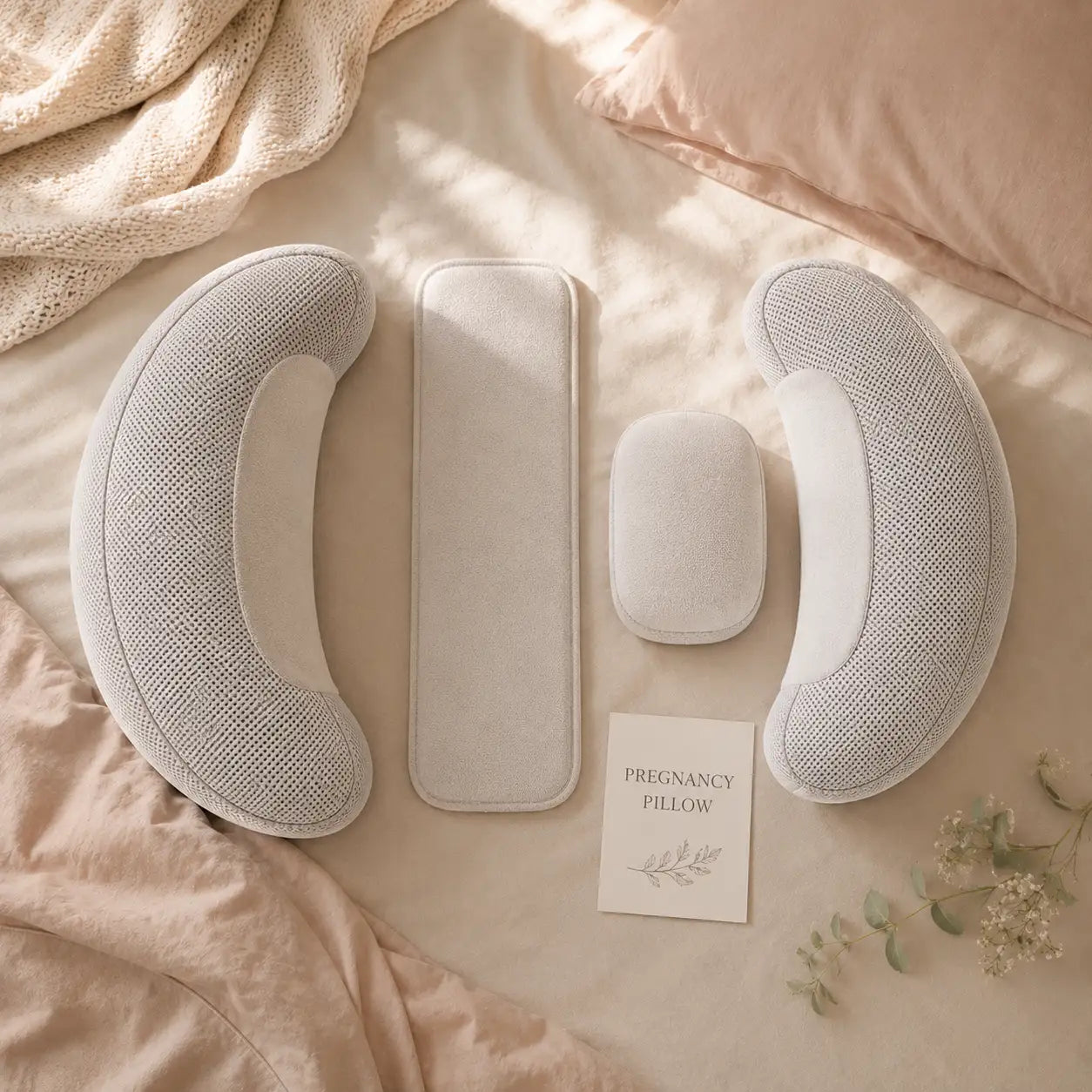 The Bump Wing compact side-sleeper pillow, the smaller alternative to the Full Body U